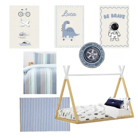 Luca's Room Interior Design Mood Board by amelia_drew@hotmail.com on Style Sourcebook