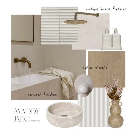 Contemporary Australian Bathroom Interior Design Mood Board by Maddy Jade Interiors on Style Sourcebook