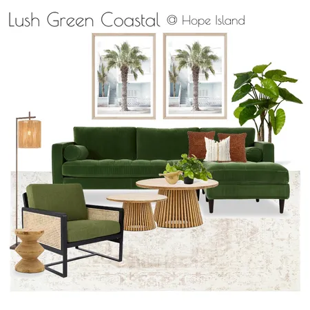 Lush Green Coastal Interior Design Mood Board by Styled By Lorraine Dowdeswell on Style Sourcebook