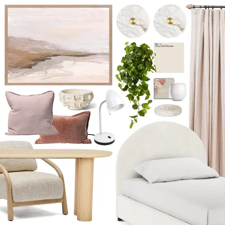 Cosy, Soft Bedroom & Study Interior Design Mood Board by Lighting Illusions on Style Sourcebook