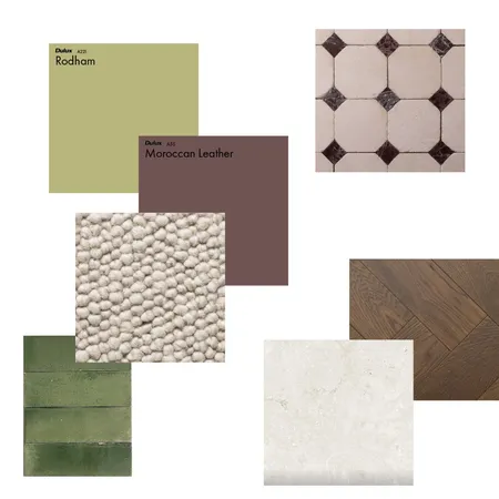 Red & Green - Complimentary Colour Palette Interior Design Mood Board by Emma White on Style Sourcebook