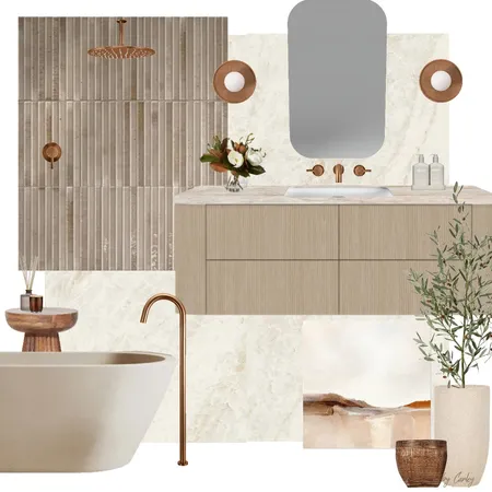 Soft Organic Bronze Interior Design Mood Board by Carley Design Studio on Style Sourcebook