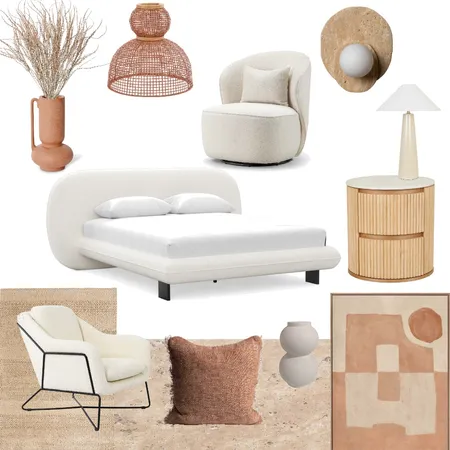 Mediterranean Sanctuary bedroom Interior Design Mood Board by Julia Downs Studio on Style Sourcebook