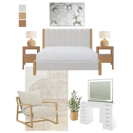 Modern Organic Bedroom Interior Design Mood Board by Luxo Living on Style Sourcebook