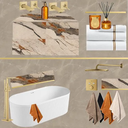 Ensuite - rust Interior Design Mood Board by SweetTooth1922 on Style Sourcebook