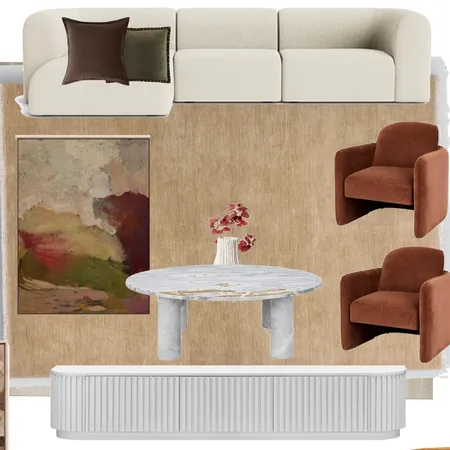 Living area rj couch v2  marty tv unit baya putty ruga Interior Design Mood Board by Efi Papasavva on Style Sourcebook