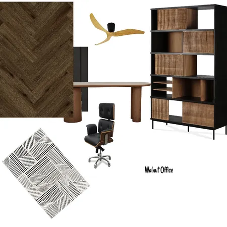 Walnut Office Interior Design Mood Board by ThirdPyramidDesigns on Style Sourcebook