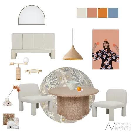 Italian contemporary Dining Room Interior Design Mood Board by Anneke Nomura on Style Sourcebook