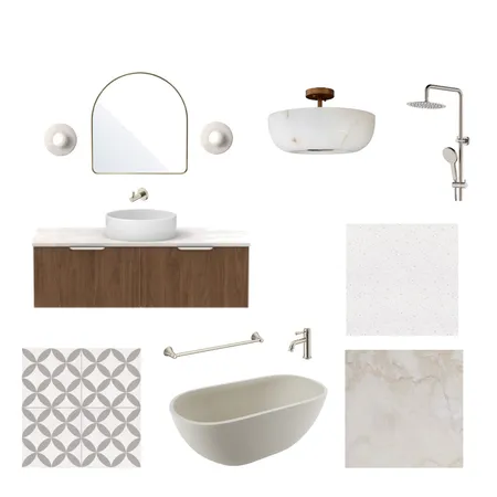 West Croydon Ensuite Interior Design Mood Board by Linlin Interiors on Style Sourcebook