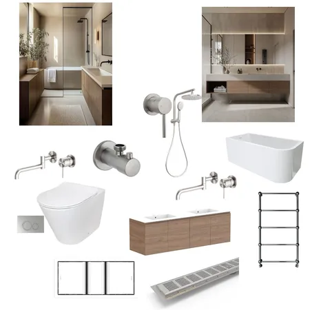 Main Bathroom (Upstairs) Interior Design Mood Board by OuterSpace Living on Style Sourcebook