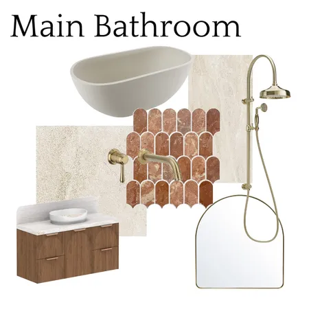Main Bathroom Interior Design Mood Board by maddierossiter on Style Sourcebook