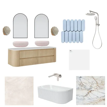 West Croydon Upstairs Bathroom Interior Design Mood Board by Linlin Interiors on Style Sourcebook