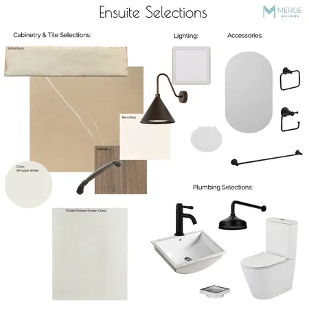 FRENCH - Ensuite Selections with Lighting Interior Design Mood Board by Merge Building on Style Sourcebook