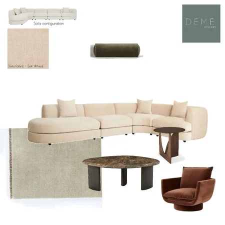 Richardson Living Room Interior Design Mood Board by Demé Interiors on Style Sourcebook