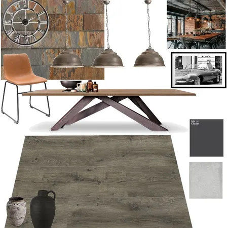 Industrial Dinning room Interior Design Mood Board by STUDIO M on Style Sourcebook