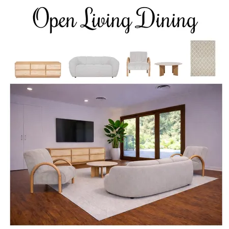 Open Living and Dining Room Interior Design Mood Board by Oz Design Furniture on Style Sourcebook