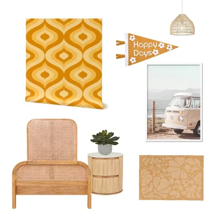 Retro Ogees Dorm Decor Interior Design Mood Board by ashclarkart on Style Sourcebook