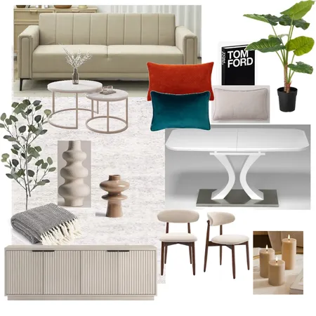 21 Young Street 2 bed living room wood Interior Design Mood Board by Lovenana on Style Sourcebook