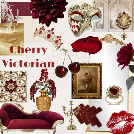 Cherry Victorian Interior Design Mood Board by Millicent Freer on Style Sourcebook