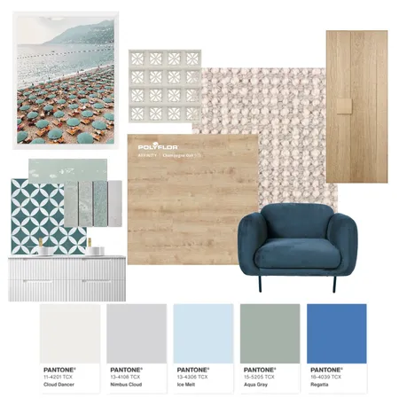 pantone cool serenity Interior Design Mood Board by admin@australianfloorstyle.com.au on Style Sourcebook