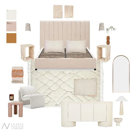 Serene Contemporary Bedroom Interior Design Mood Board by ANNEKE NOMURA INTERIORS on Style Sourcebook