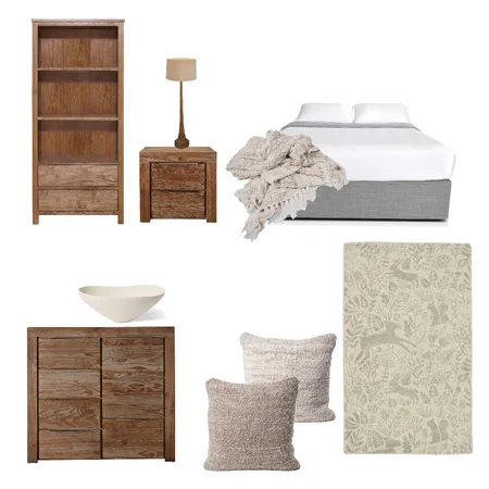 Bedroom decor ideas Interior Design Mood Board by Ronja Bahtiyar Art on Style Sourcebook