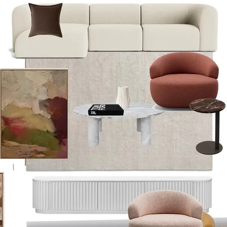 Living area king living rug accent chair and side marion rug Interior Design Mood Board by Efi Papasavva on Style Sourcebook