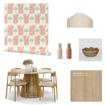 Palm Springs Wallpaper for Kitchen Decor Interior Design Mood Board by ashclarkart on Style Sourcebook