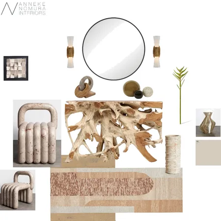 Beach Drift Wood Foyer Interior Design Mood Board by ANNEKE NOMURA INTERIORS on Style Sourcebook