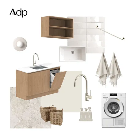 Coastal-Inspired Laundry | New Laundry Essentials Interior Design Mood Board by ADP on Style Sourcebook