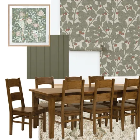 Cottagecore Dining Room Interior Design Mood Board by latheandquill on Style Sourcebook