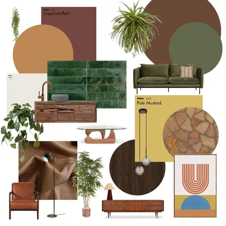 Mid-Century Modern Interior Design Mood Board by teangiford on Style Sourcebook