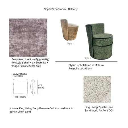 Sophia's Bedroom Interior Design Mood Board by Lets See Design on Style Sourcebook