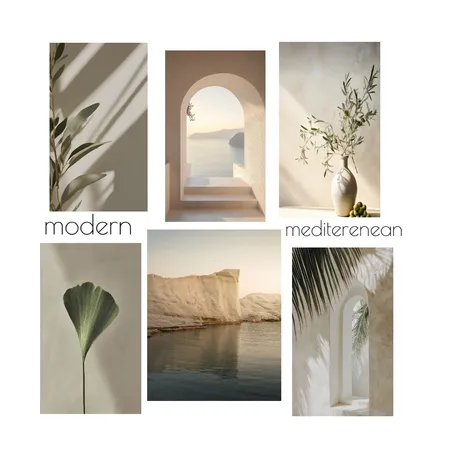 modern mediterranean Interior Design Mood Board by jenniferandri on Style Sourcebook