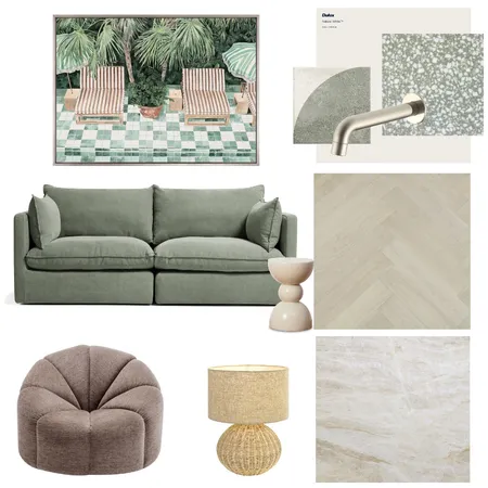 Green Tones Interior Interior Design Mood Board by Sarah Interior Styles on Style Sourcebook