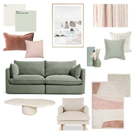 Green, blush, clay Interior Design Mood Board by Dadi on Style Sourcebook