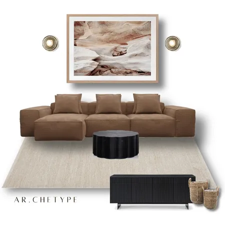 Caramello Living Room Interior Design Mood Board by AR.CHETYPE DESIGN on Style Sourcebook