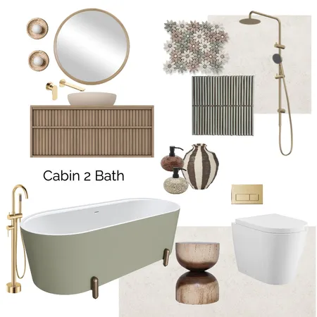 Cabin Bathroom Option 2 Interior Design Mood Board by Studio7 Stylings on Style Sourcebook