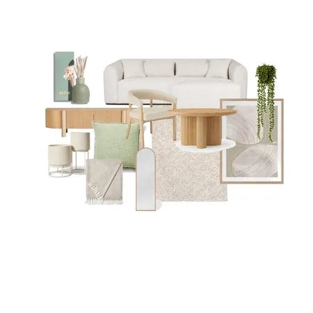 Living room with green Interior Design Mood Board by Alihaez on Style Sourcebook