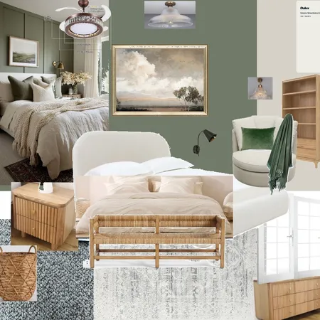 Main bedroom Green and Bronze Interior Design Mood Board by kathok on Style Sourcebook