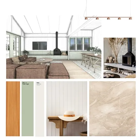 Living / Dining - Concept 2 Interior Design Mood Board by Dennis Hill Architecture on Style Sourcebook