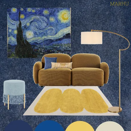La nuit étoilée Interior Design Mood Board by Marhu on Style Sourcebook