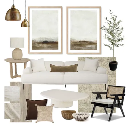 Wabi Sabi Bayside Living Room Interior Design Mood Board by Profile Australia on Style Sourcebook