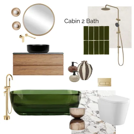 Cabin Bathroom Option 2 Interior Design Mood Board by Studio7 Stylings on Style Sourcebook