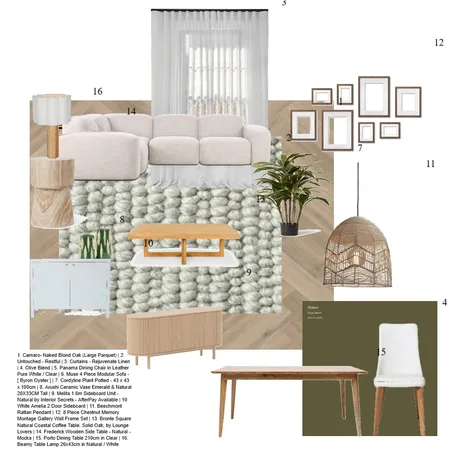 MATERIAIS MOOD BOARD LIVING AND DINING 2 Interior Design Mood Board by Nadja Suani on Style Sourcebook