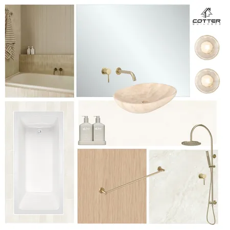 Tiaho House - Main Bathroom Interior Design Mood Board by Cotter Builders on Style Sourcebook