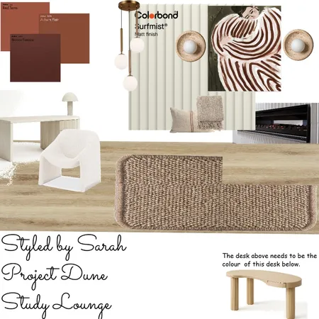 Project Dune Study Lounge Interior Design Mood Board by Styled by Sarah on Style Sourcebook