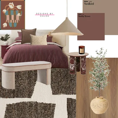 Chocolate and Burgundy Interior Design Mood Board by Designs by Chloe on Style Sourcebook