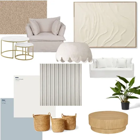 Coastal Sitting Room Interior Design Mood Board by Meg Ryan Design on Style Sourcebook