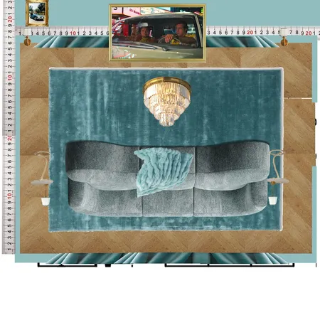 Cinema Blue Colour Drench Interior Design Mood Board by dl2407 on Style Sourcebook